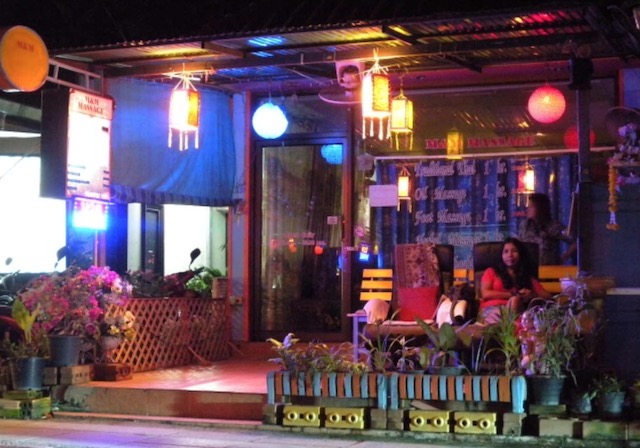 Typical massage parlour in Chiang Mai