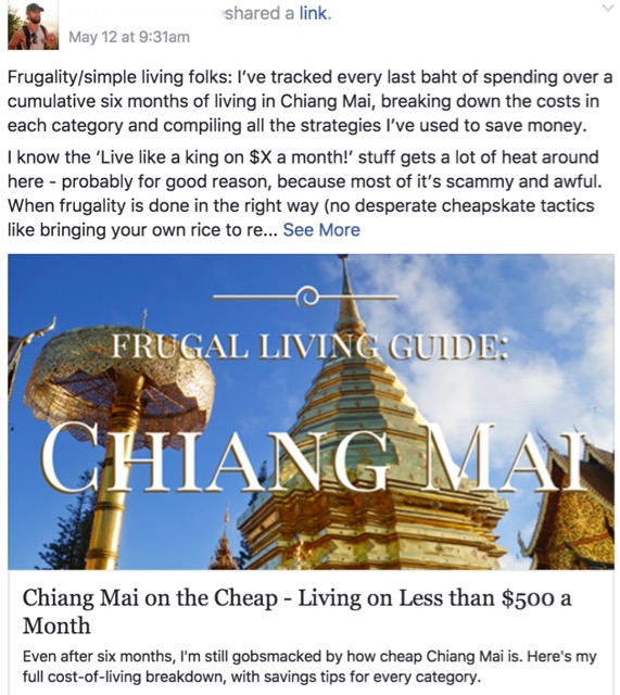 Frugal living guide - Chiang Mai on the cheap by Digital Nomads