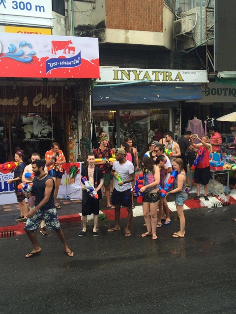 Songkran water festival in Chiang Mai