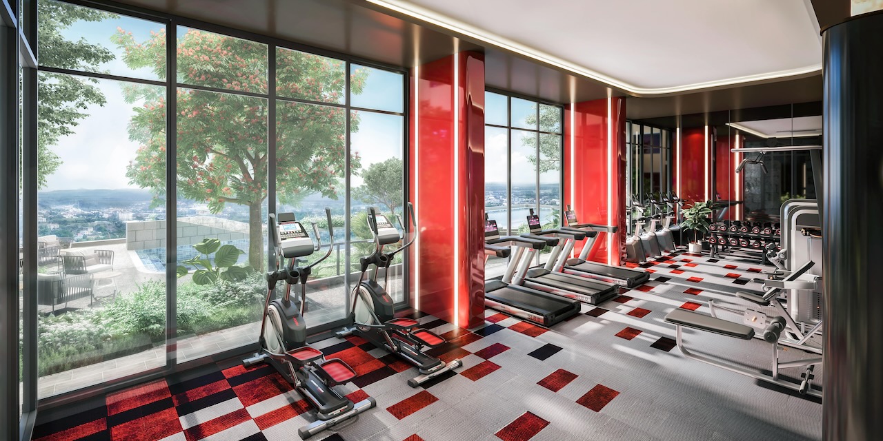 Lanna Style Fitness I n The Base Height Chiang Mai condominium by Sansiri