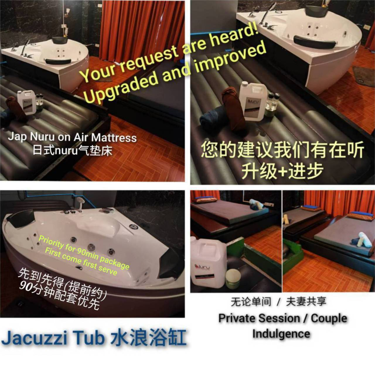 Dolphin erotic spa Chiang Mai facilities