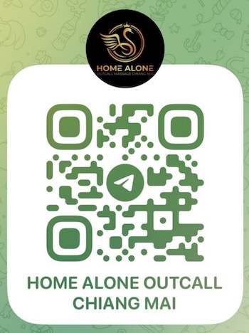 Home Alone Outcall Massage Chiang Mai QR code Telegram Home Alone Outcall Massage Chiang Mai QR code Telegram