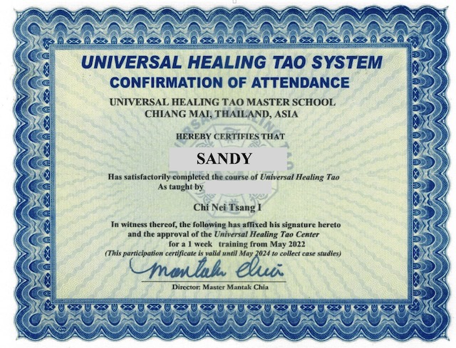 Karsai Nei Tsang with Sandy at All about Touch Massage Chiang Mai