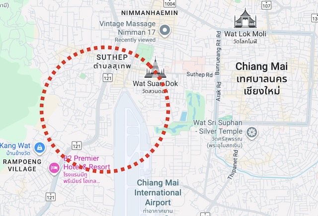 Luna Lek Massage Chiang Mai location