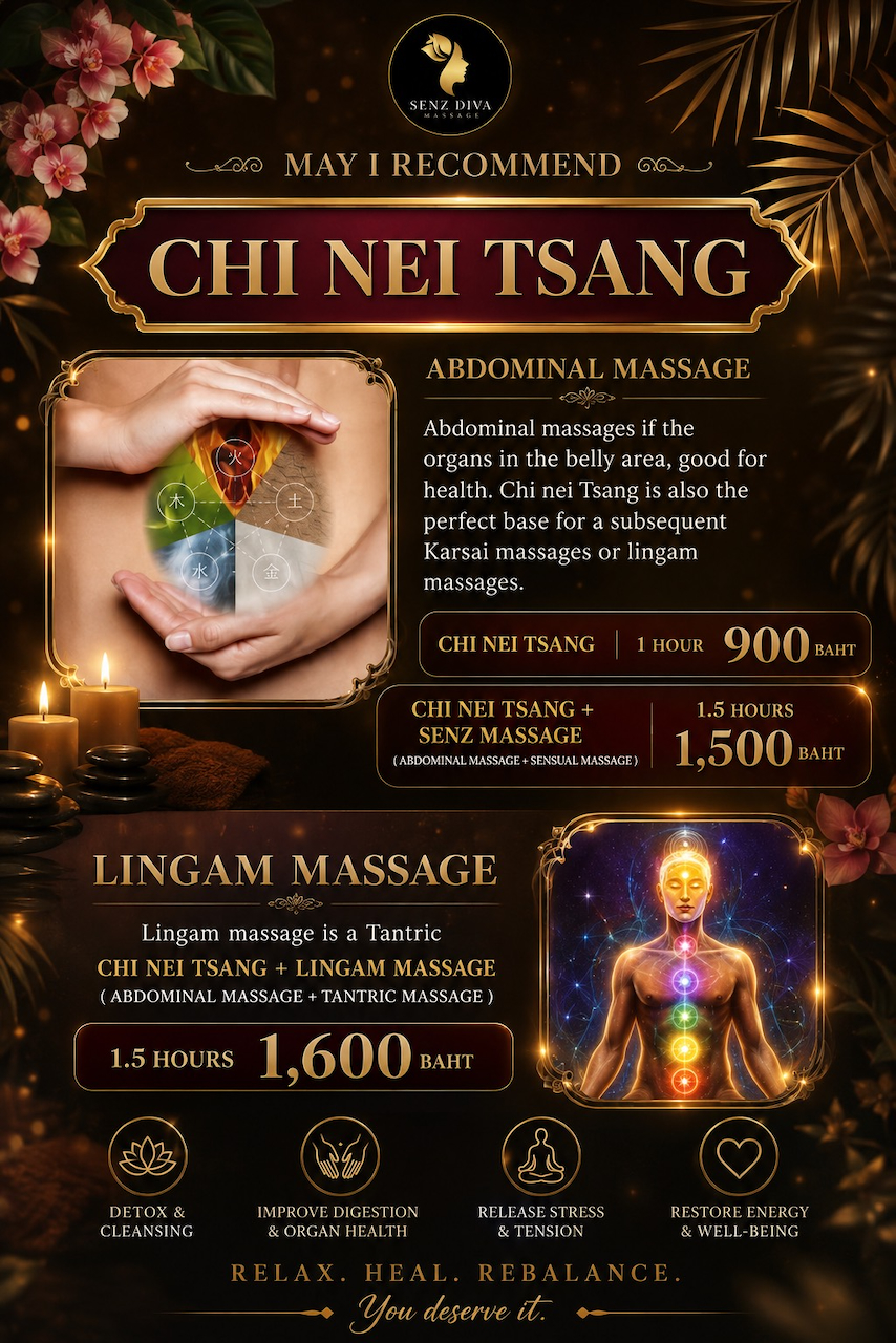 Senz Diva Massage Chiang Mai exciting menu