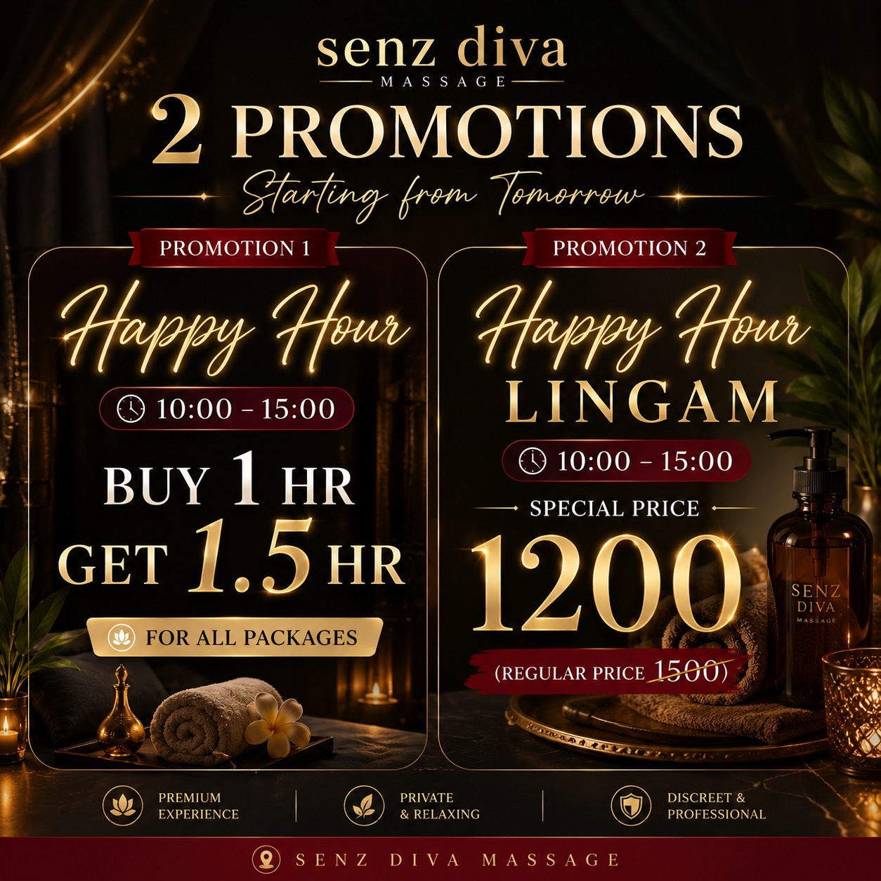 Senz Diva Massage Chiang Mai Happy Hour Promotion Senz Diva Massage Chiang Mai Happy Hour Promotion