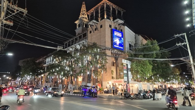 Nimmanhaemin area Chiang Mai at night Nimmanhaemin area Chiang Mai at night