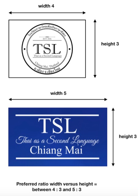 Preferred sizes logo banner Chiang Mai Locator