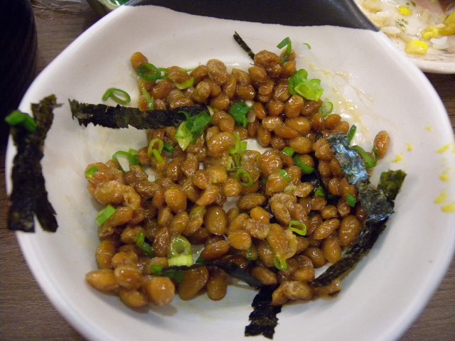 Natto as served in good Japanese restaurants